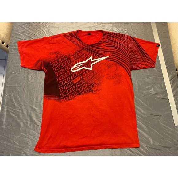 Alpinestars Other - Vintage Alpinestars Shirt Mens Extra Large Red Racing Tee (Flaw)
